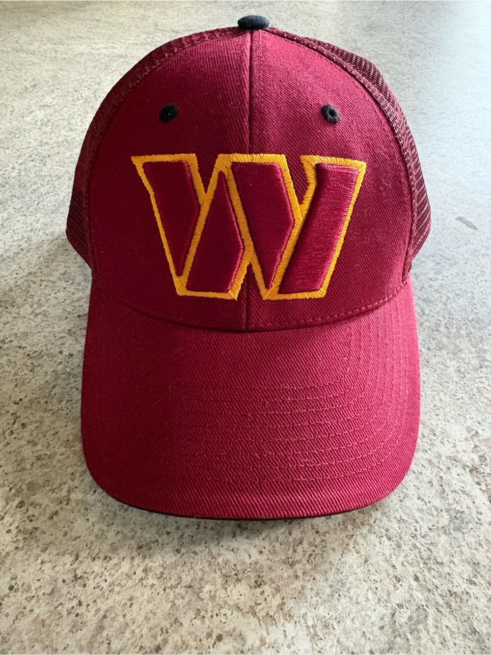 Washington Commanders Cap with Gold Embroidered 'W'